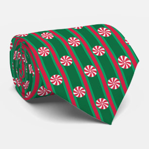 Fun and Fancy Christmas Peppermint Candy Neck Tie