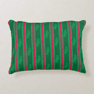 Fun and Fancy Christmas Pickle Accent Pillow