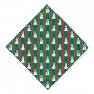 Fun and Fancy Christmas Snowman Detective Bandana