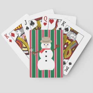 Fun and Fancy Christmas Snowman Detective Poker Cards