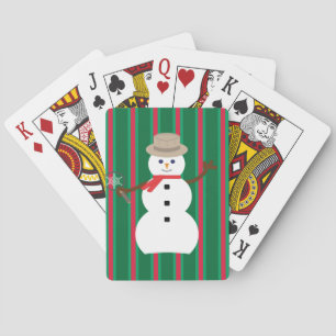 Fun and Fancy Christmas Snowman Detective Poker Cards