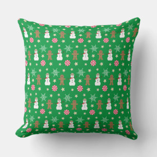 Fun and Fancy Christmas Throw Pillow