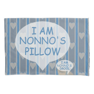 Fun and Fancy Customizable Heart Striped Pillow Case