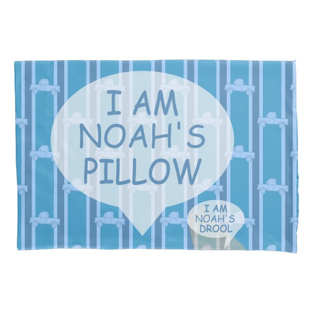 Fun and Fancy Customizable Pickup Truck Pillow Case (Front)