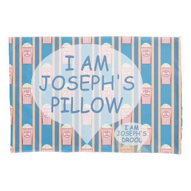 Fun and Fancy Customizable Popcorn Pillow Case (Front)