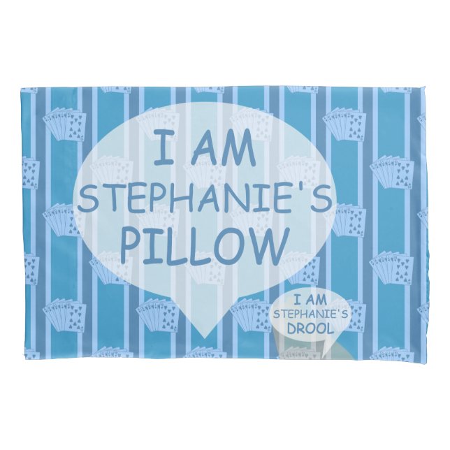 Fun and Fancy Customizable Royal Flush Pillow Case (Front)