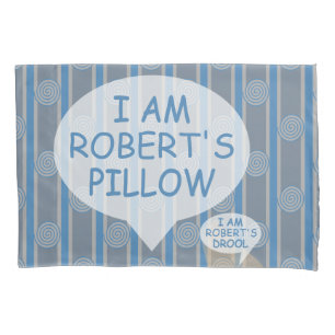Fun and Fancy Customizable Spiral Striped Pillow Case