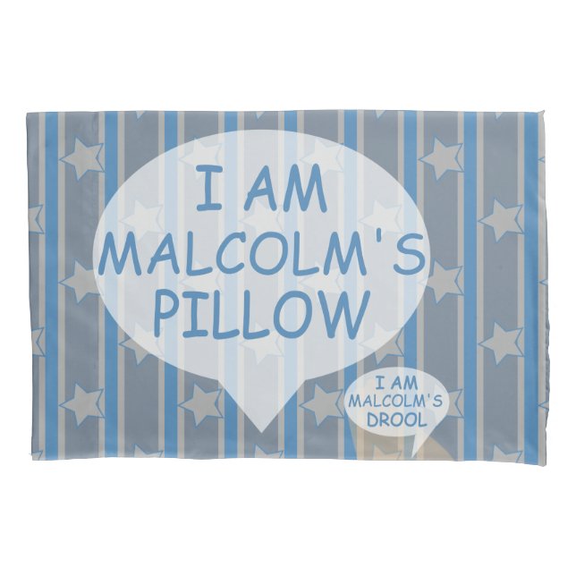 Fun and Fancy Customizable Star Striped Pillow Case (Front)