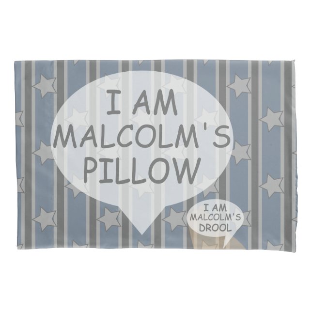 Fun and Fancy Customizable Star Striped Pillow Case (Front)