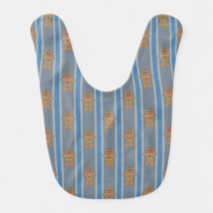 Fun and Fancy Gingerbread Man Baby Bib