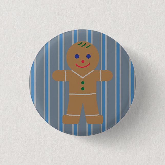 Fun and Fancy Gingerbread Man Button (Front)