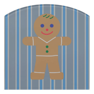 Fun and Fancy Gingerbread Man Door Sign