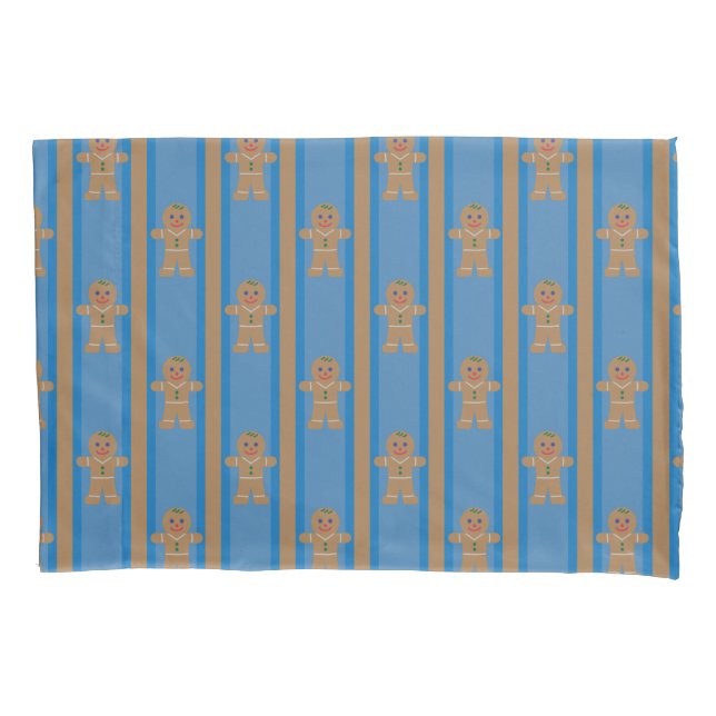Fun and Fancy Gingerbread Man Pillow Case (Front)