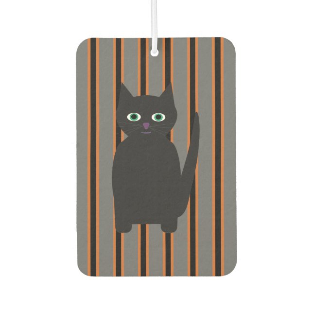 Fun and Fancy Halloween Black Cats Air Freshener (Front)