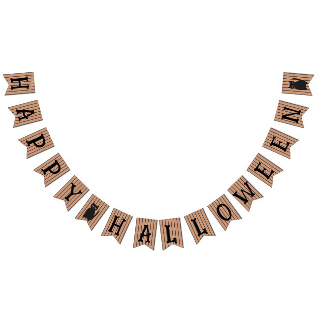 Fun and Fancy Halloween Black Cats Bunting Flags (All)