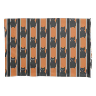 Fun and Fancy Halloween Black Cats Pillow Case