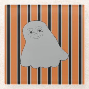 Fun and Fancy Halloween Ghosts Glass Coaster