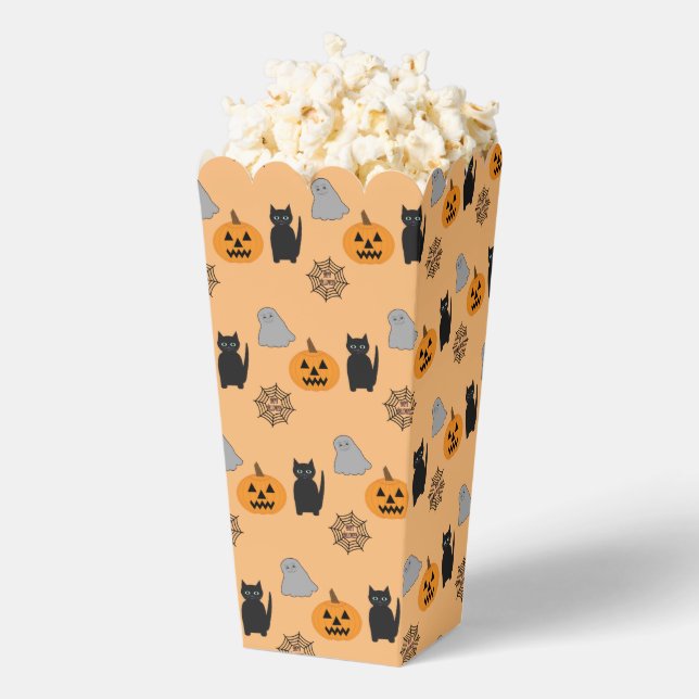 Fun and Fancy Halloween Popcorn Favor Boxes (Popped)