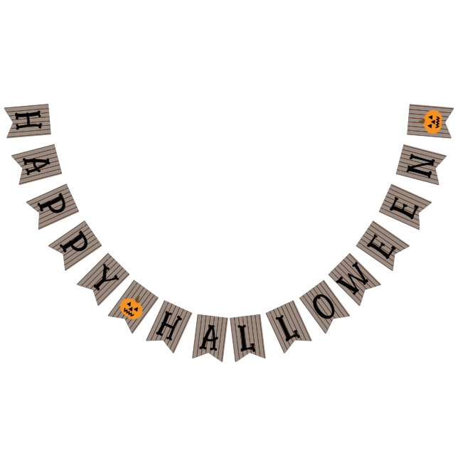 Fun and Fancy Halloween Pumpkins Bunting Flags (All)