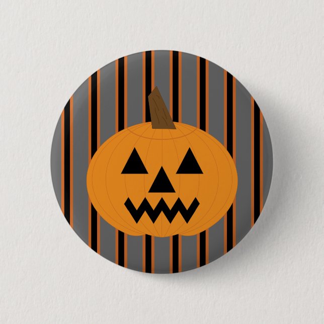 Fun and Fancy Halloween Pumpkins Button (Front)