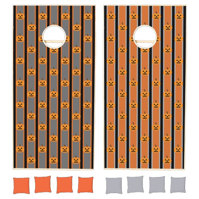 Fun and Fancy Halloween Pumpkins Cornhole Set (Set)