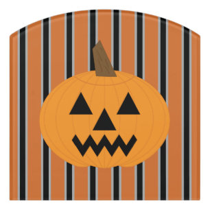 Fun and Fancy Halloween Pumpkins Door Sign