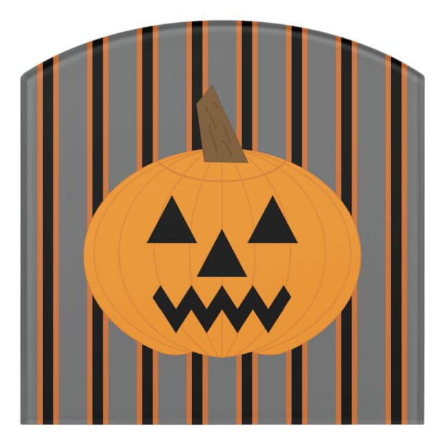 Fun and Fancy Halloween Pumpkins Door Sign (Contour Front)