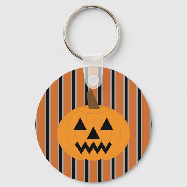Fun and Fancy Halloween Pumpkins Keychain (Front)