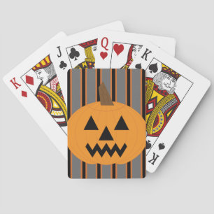 Fun and Fancy Halloween Pumpkins Poker Cards