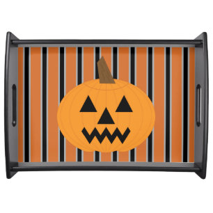 Fun and Fancy Halloween Pumpkins Serving Tray