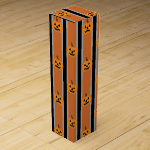 Fun and Fancy Halloween Pumpkins Wine Box