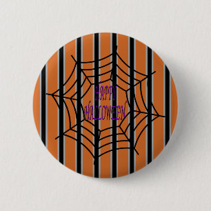 Fun and Fancy Halloween Spider Webs Button