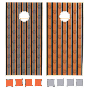 Fun and Fancy Halloween Spider Webs Cornhole Set