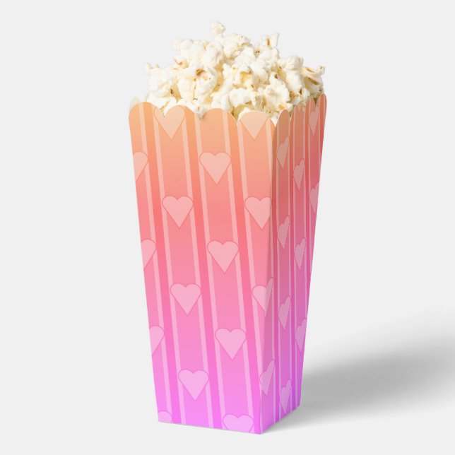 Fun and Fancy Heart Popcorn Favor Boxes (Popped)