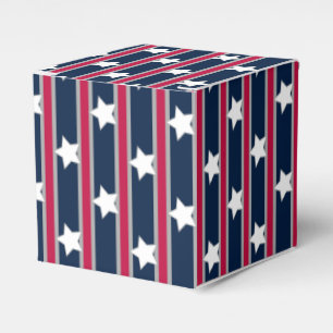 Fun and Fancy Patriotic Stars and Stripes Favor Boxes
