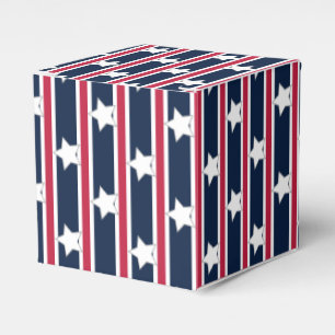 Fun and Fancy Patriotic Stars and Stripes Favor Boxes