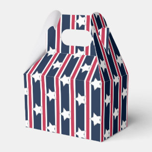 Fun and Fancy Patriotic Stars and Stripes Favor Boxes