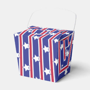 Fun and Fancy Patriotic Stars and Stripes Favor Boxes