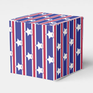 Fun and Fancy Patriotic Stars and Stripes Favor Boxes