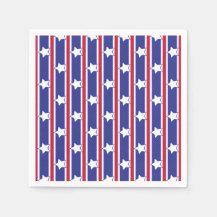 Fun and Fancy Patriotic Stars and Stripes Napkins