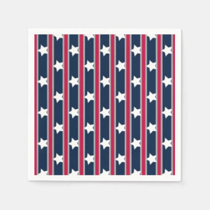 Fun and Fancy Patriotic Stars and Stripes Napkins