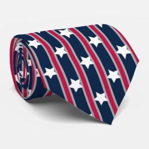 Fun and Fancy Patriotic Stars and Stripes Neck Tie