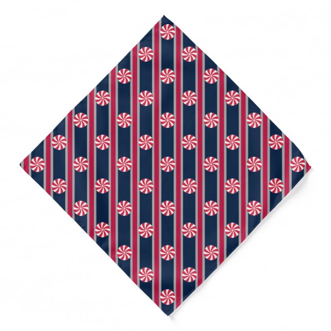 Fun and Fancy Peppermint Candy Bandana (Front)