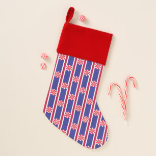 Fun and Fancy Peppermint Candy Christmas Stocking