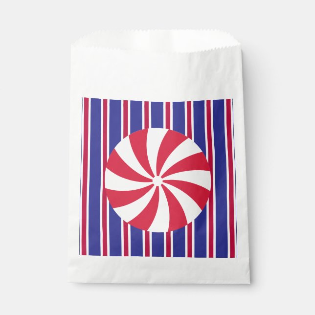 Fun and Fancy Peppermint Candy Favor Bag (Front)