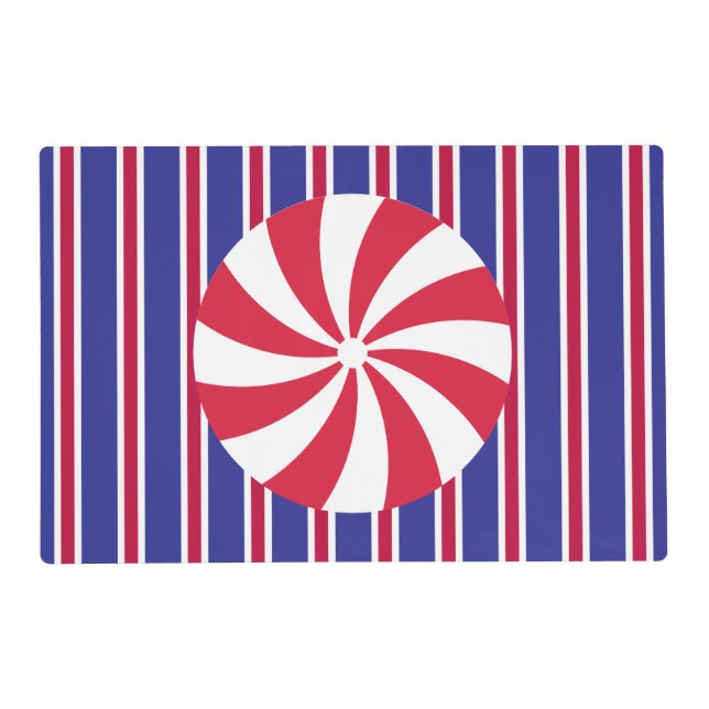 Fun and Fancy Peppermint Candy Placemat (Front)