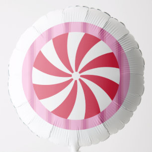 Fun and Fancy Pink Christmas Peppermint Candy Balloon