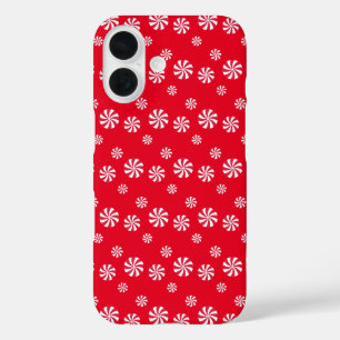 Fun and Fancy Pink Christmas Peppermint Candy iPhone 16 Case