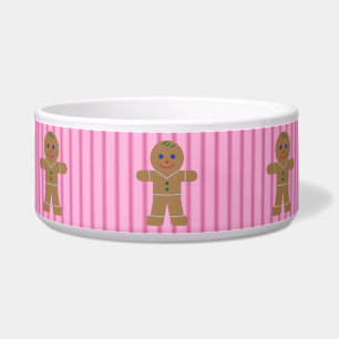 Fun and Fancy Pink Gingerbread Man Bowl