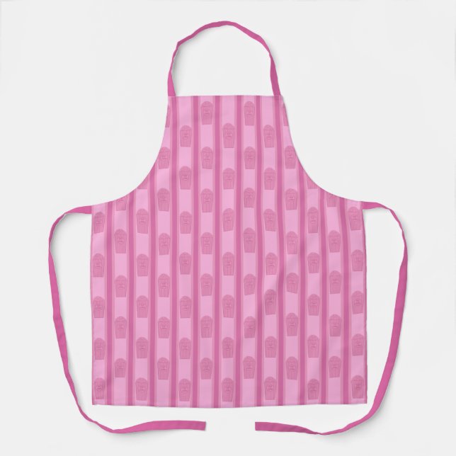 Fun and Fancy Pink Popcorn Apron (Front)